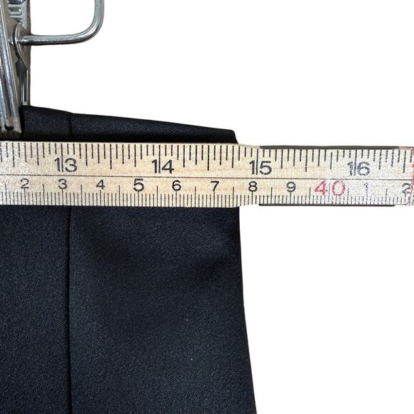 Abercrombie & Fitch Satin Mini Skirt Black Slit Skirt Y2K Clueless Style | Small - Picture 7 of 8